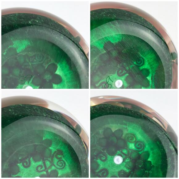 Perthshire PP223 2000 3D Lampwork Flower Celtic Style Facet LE Paperweight Cert - Picture 10 of 14